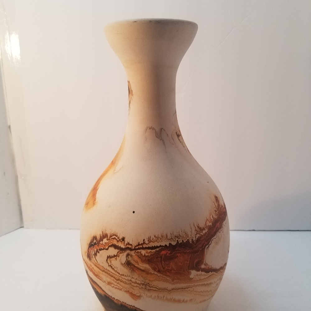 Vintage Vase Nemadji Pottery 12" Tall 20" Diameter
